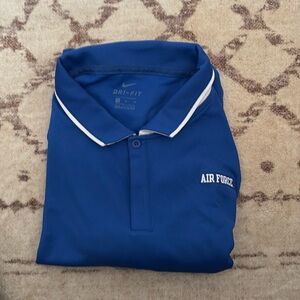 Royal blue airforce short sleeve polo shirt sleeve polo shirt xl